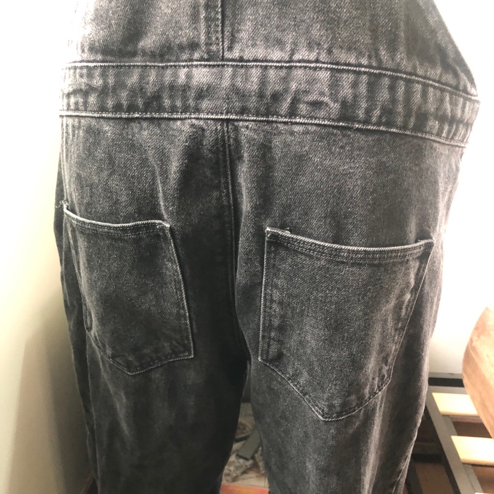 Topshop Black Denim Overalls - Picture 7 of 11